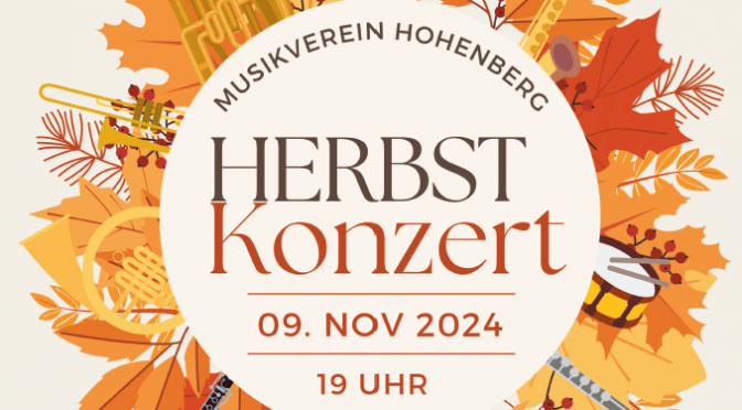 Plakat für das Herbstkonzert 2024