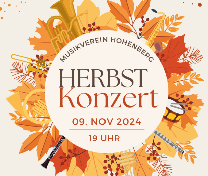 Plakat für das Herbstkonzert 2024